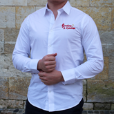 Chemise blanche brodée