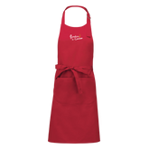 Tablier rouge de cuisine brodé