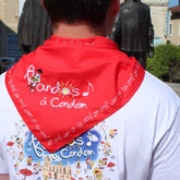 Bandana rouge brodée