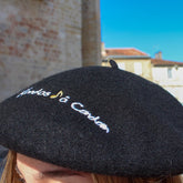 Béret Noir brodé