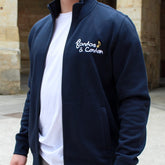 Veste Homme zippée bleue